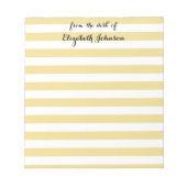 Bloc-note Nom élégant moderne d'enseignant personnalisé d'éc (Devant)