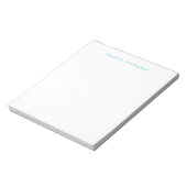 Bloc-note Nom élégant simple et moderne professionnel (Tourné)