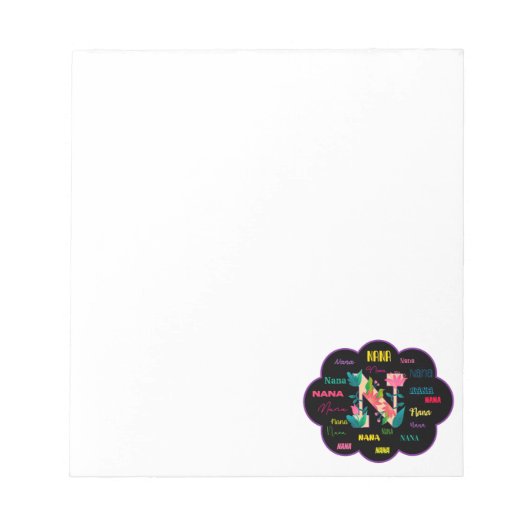 Bloc-note Nom floral Nana (Devant)