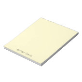 Bloc-note Nom jaune citron (Tourné)