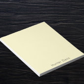 Bloc-note Nom jaune citron