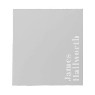 Bloc-note Nom minimaliste moderne rétro (ou autre texte)