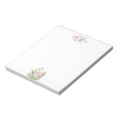 Bloc-note Nom monographique tropical flamingo rose (Tourné)