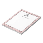 Bloc-note Nom personnalisé Dr Minimaliste Docteur Graduation (Tourné)