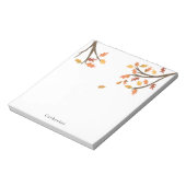 Bloc-note Nom personnalisé Falling Automne Leaves Fall (Tourné)