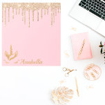 Bloc-note Nom Personnalisé Gold Parties scintillant Drivers<br><div class="desc">Nom Personnalisé Gold Parties scintillant Drivers Stars Unicorn</div>