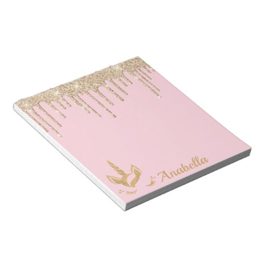 Bloc-note Nom Personnalisé Gold Parties scintillant Drivers  (Incliné)