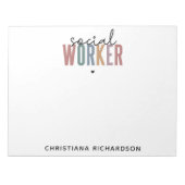 Bloc-note Nom personnalisé Offres de diplôme d'un travailleu (Devant)