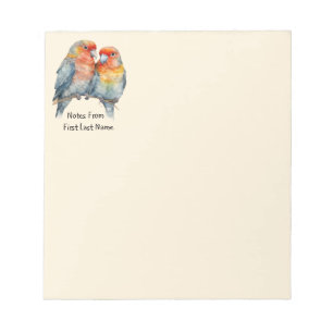 Bloc-note Nom personnalisé Oiseau tropical Oiseau animal Nat