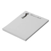 Bloc-note Nom personnalisé ou texte Golf, Sport Motivation M (Tourné)