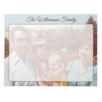 Nom personnalisé Photo de famille Script rétro Lis