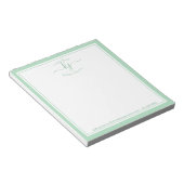 Bloc-note Nom personnalisé vert | À Partir Du Bureau Du Bloc (Incliné)