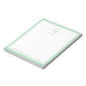 Bloc-note Nom personnalisé vert | À Partir Du Bureau Du Bloc (Tourné)