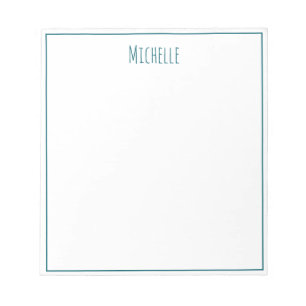 Bloc-note Nom personnel minimaliste moderne professionnel