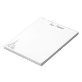 Bloc-note Nom personnel religieux Église minimal (Tourné)