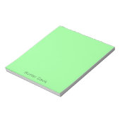 Bloc-note Nom vert menthe (Tourné)