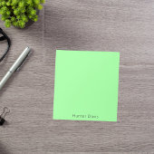 Bloc-note Nom vert menthe