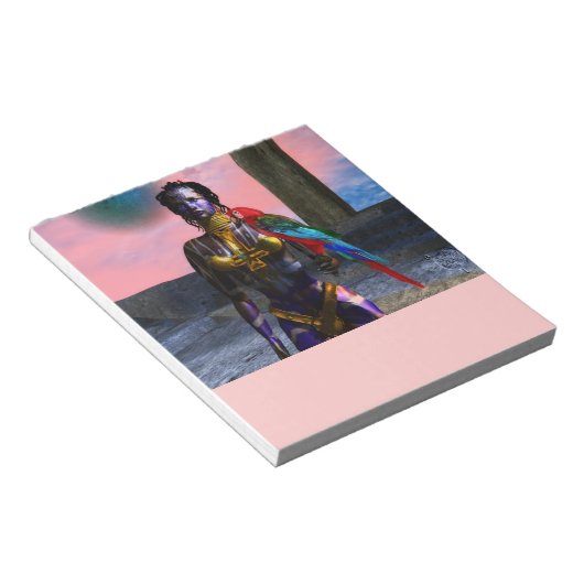 Bloc-note NORA CYBER WARRIOR ET MACAW Science Fiction (Incliné)