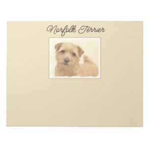 Bloc-note Norfolk Terrier Peinture - Original Chien Art Note