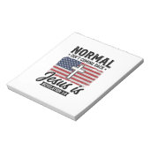Bloc-note Normal Ne Revient Pas Jésus Révélation T-Shirt_1 (Tourné)
