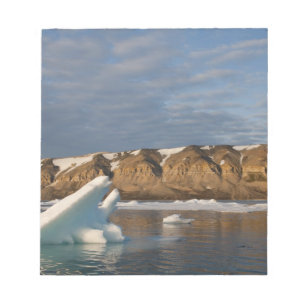 Bloc-note Norvège, Svalbard, île de Spitsbergen, Coucher