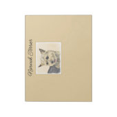 Bloc-note Norwich Terrier Peinture - Cute Original Chien Art (Tourné)