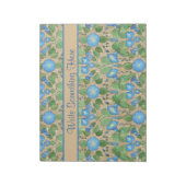 Bloc-note Nostalgique Blue Morning Glory Notepad ou Jotter (Tourné)