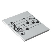 Bloc-note Notation musicale clé tréble et personnel (Incliné)