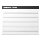 Bloc-note Notation musicale vierge pour les voyageurs et les (Devant)
