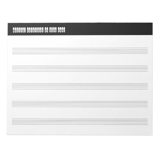 Bloc-note Notation musicale vierge pour les voyageurs et les (Devant)