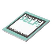 Bloc-note Note à soi : Mettez ceci dans le livre (Tourné)