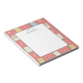 Bloc-note Note de l'enseignant Cahier à motifs Livre Orange (Incliné)