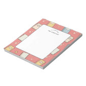 Bloc-note Note de l'enseignant Cahier à motifs Livre Orange (Tourné)