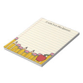 Bloc-note Note de l'enseignant dessinée à la main sur papier (Tourné)