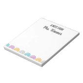 Bloc-note Note de l'enseignant - Personnalisé (Tourné)