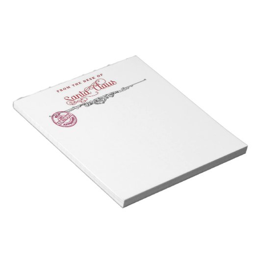 Bloc-note Note de Père Noël (Incliné)