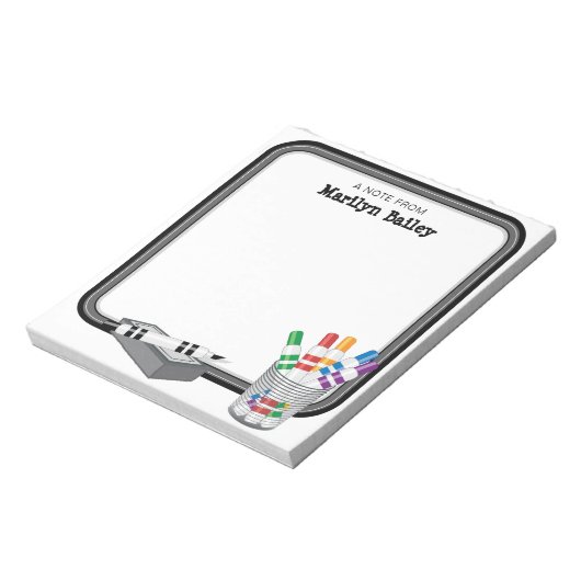 Bloc-note Note Du Mini Tableau Blanc (Tourné)