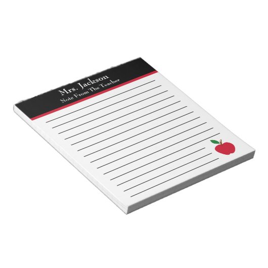 Bloc-note Note Du Professeur | Apple Elémentaire (Incliné)