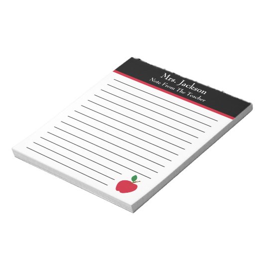 Bloc-note Note Du Professeur | Apple Elémentaire (Tourné)