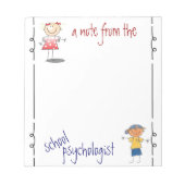 Bloc-note Note du psychologue scolaire (bloc-notes) (Devant)