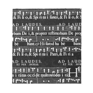Bloc-note note musicale grunge