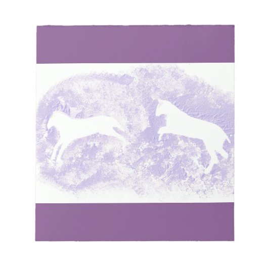 Bloc-note Note Pad avec conception de cheval (Devant)