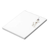 Bloc-note Note Pad avec des Wens Bleus (Tourné)