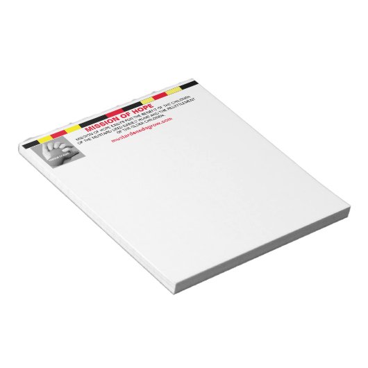 Bloc-note Note Pad pour Mission Hope (Incliné)