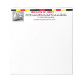 Bloc-note Note Pad pour Mission Hope (Devant)