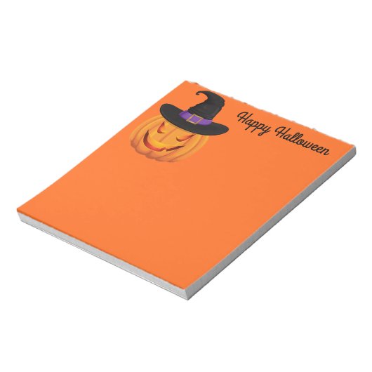 Bloc-note Note Sorcière Citrouille Pad-Halloween (Tourné)