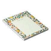 BLOC-NOTE NOTEPAD AVEC WILLIAM MORRIS YELLOW POMEGRANATES (Incliné)