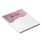 BLOC-NOTE NOTEPAD DE COULEUR D'EAU PERSONNALISÉE (Incliné)