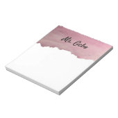 BLOC-NOTE NOTEPAD DE COULEUR D'EAU PERSONNALISÉE (Tourné)