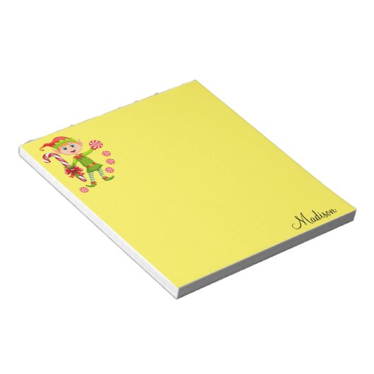 Bloc-note Notepad de Noël Elf Pepperment (Incliné)